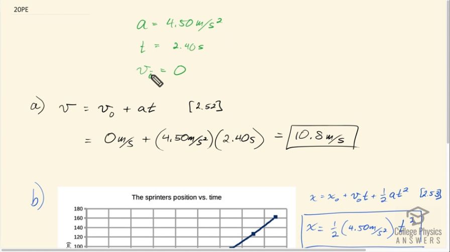 OpenStax College Physics, Chapter 2, Problem 20 (PE) video thumbnail