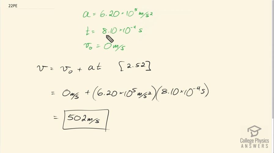 OpenStax College Physics, Chapter 2, Problem 22 (PE) video thumbnail