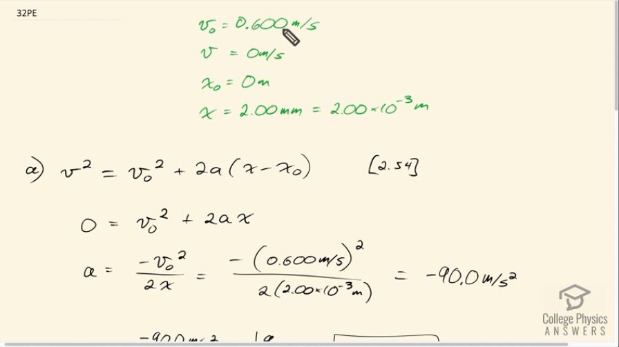 OpenStax College Physics, Chapter 2, Problem 32 (PE) video thumbnail