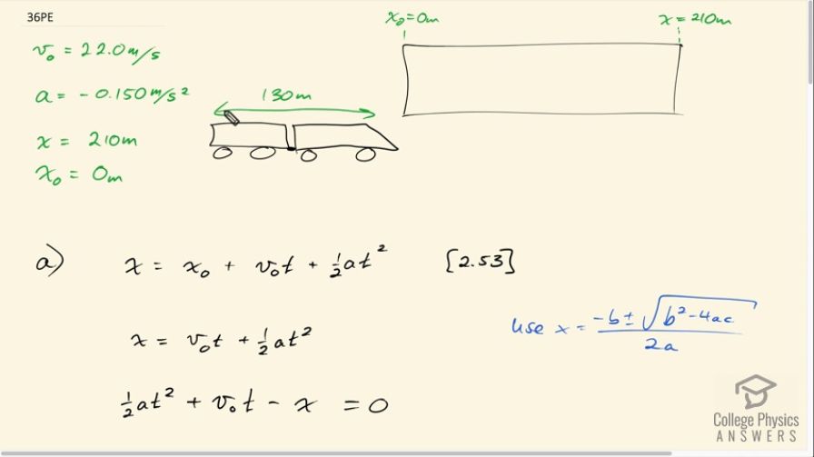 OpenStax College Physics, Chapter 2, Problem 36 (PE) video thumbnail