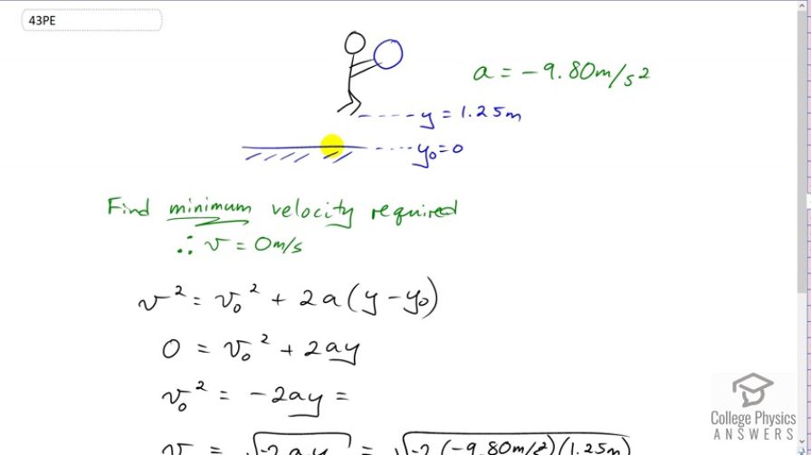 OpenStax College Physics, Chapter 2, Problem 43 (PE) video thumbnail