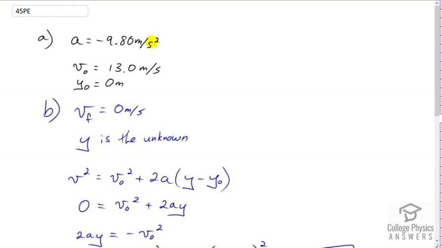 OpenStax College Physics, Chapter 2, Problem 45 (PE) video thumbnail