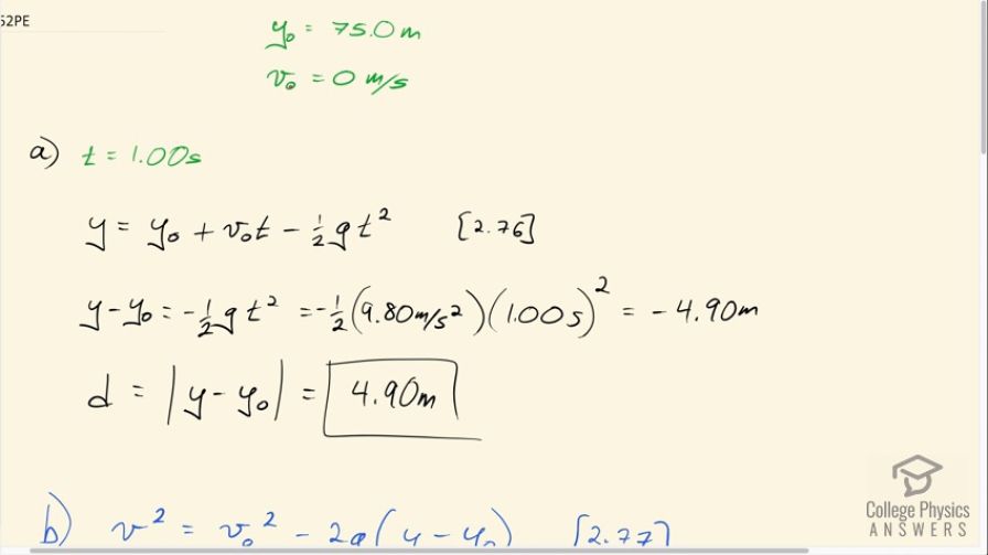 OpenStax College Physics, Chapter 2, Problem 52 (PE) video thumbnail