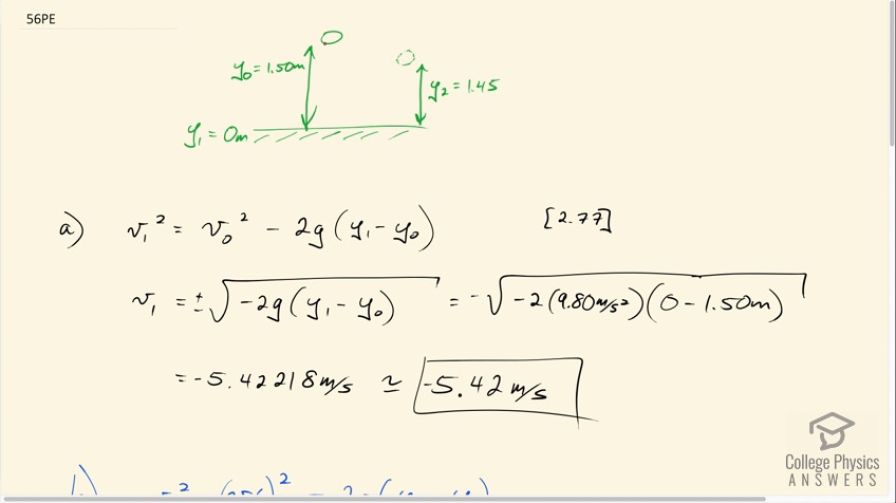 OpenStax College Physics, Chapter 2, Problem 56 (PE) video thumbnail