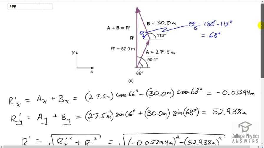 OpenStax College Physics, Chapter 3, Problem 9 (PE) video thumbnail