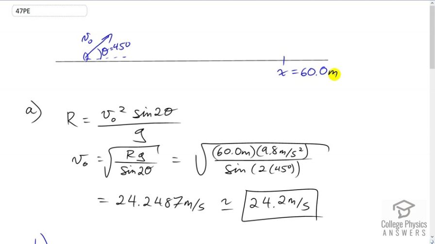 OpenStax College Physics, Chapter 3, Problem 47 (PE) video thumbnail