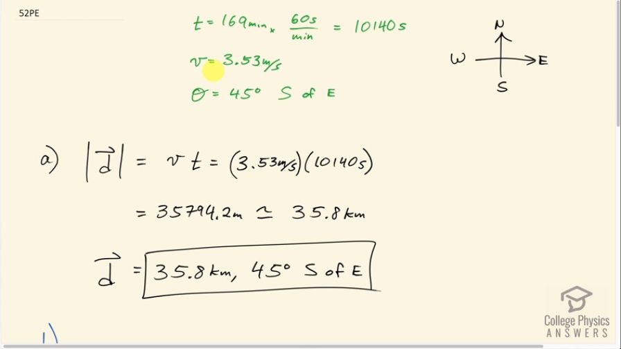 OpenStax College Physics, Chapter 3, Problem 52 (PE) video thumbnail