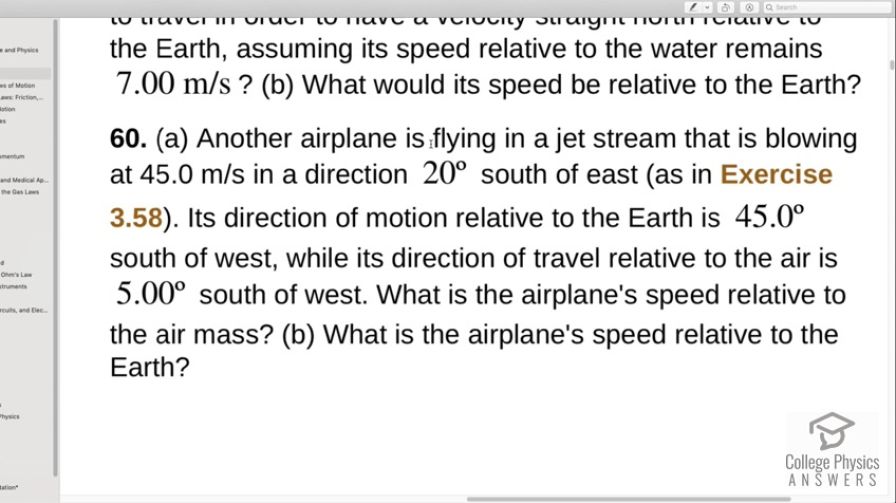 OpenStax College Physics, Chapter 3, Problem 60 (PE) video thumbnail