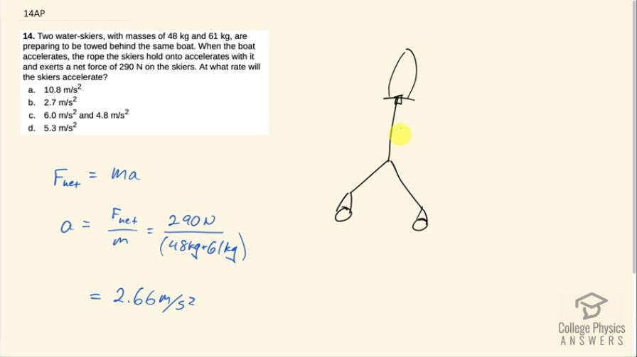 OpenStax College Physics, Chapter 4, Problem 14 (AP) video thumbnail