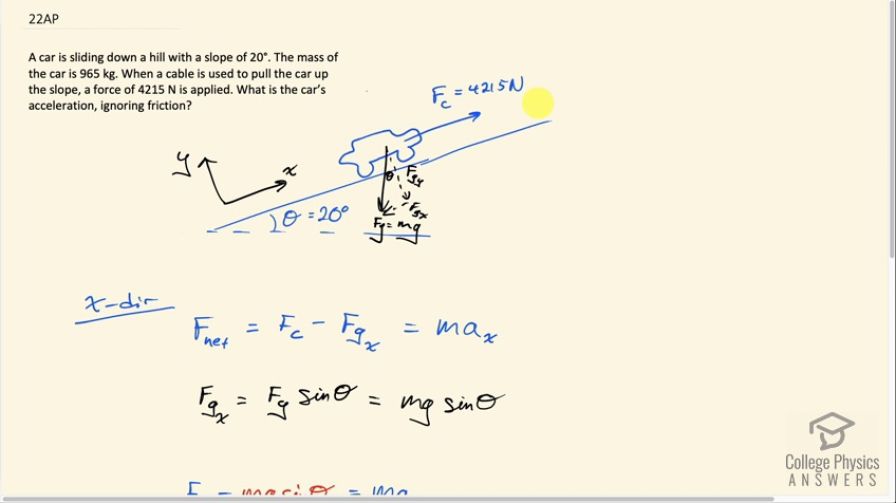 OpenStax College Physics, Chapter 4, Problem 22 (AP) video thumbnail