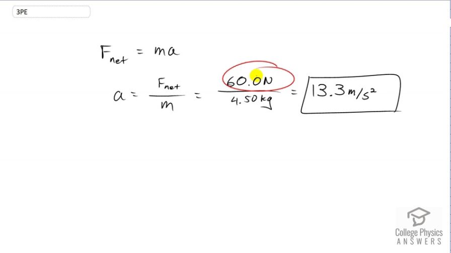 OpenStax College Physics, Chapter 4, Problem 3 (PE) video thumbnail