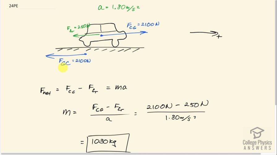 OpenStax College Physics, Chapter 4, Problem 24 (PE) video thumbnail