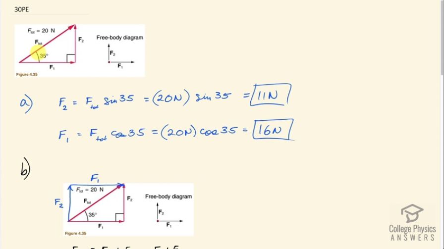 OpenStax College Physics, Chapter 4, Problem 30 (PE) video thumbnail