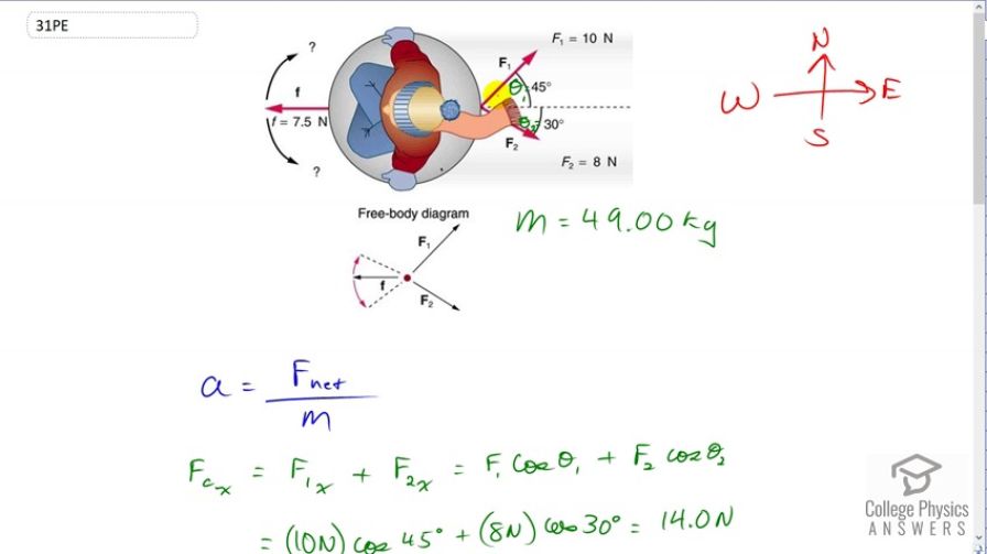 OpenStax College Physics, Chapter 4, Problem 31 (PE) video thumbnail