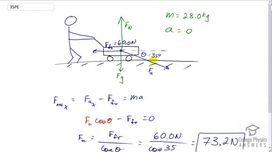 OpenStax College Physics, Chapter 4, Problem 35 (PE) video thumbnail