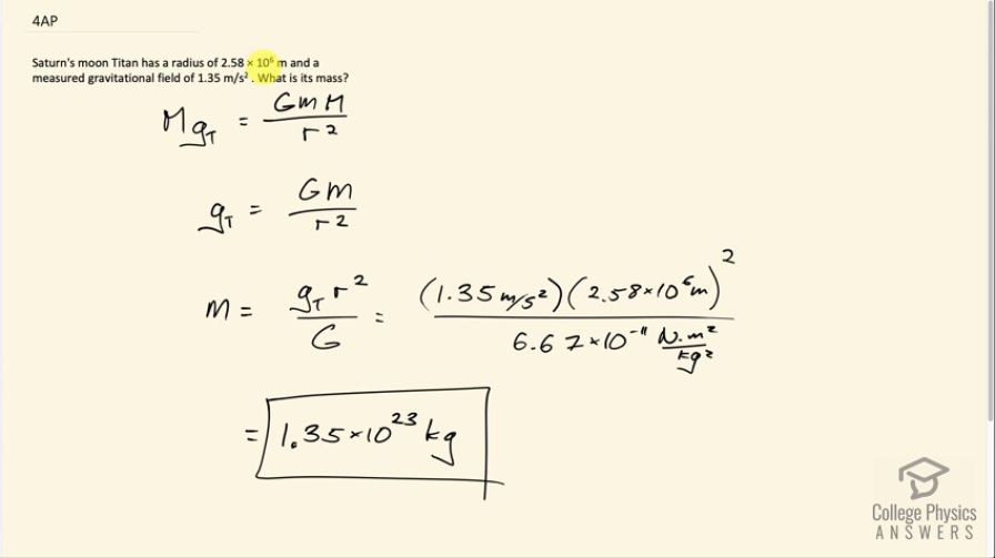 OpenStax College Physics, Chapter 6, Problem 4 (AP) video thumbnail