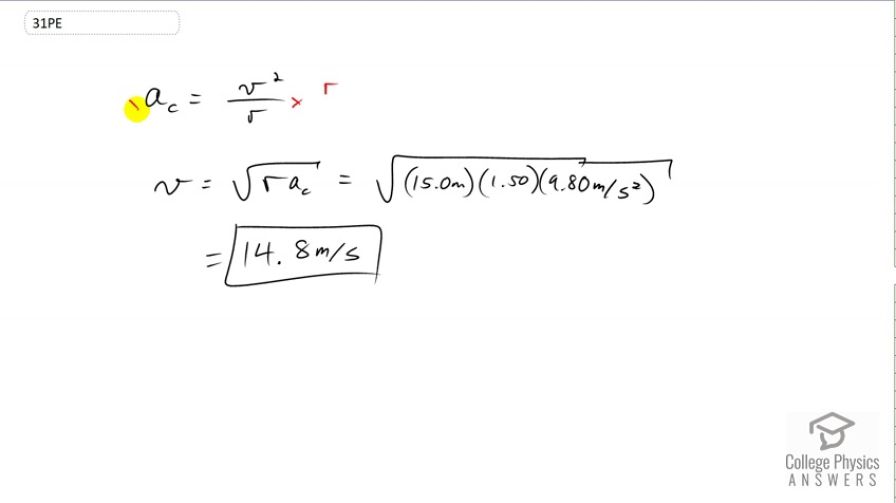 OpenStax College Physics, Chapter 6, Problem 31 (PE) video thumbnail