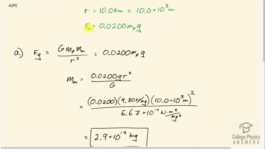 OpenStax College Physics, Chapter 6, Problem 42 (PE) video thumbnail