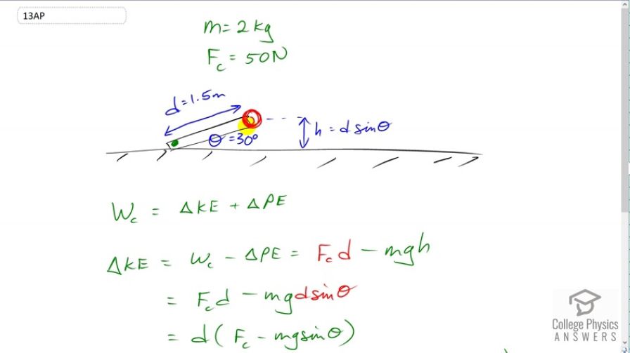 OpenStax College Physics, Chapter 7, Problem 13 (AP) video thumbnail