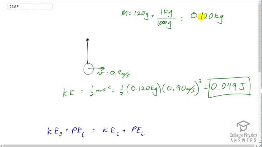 OpenStax College Physics, Chapter 7, Problem 21 (AP) video thumbnail