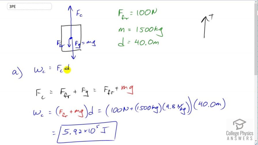 OpenStax College Physics, Chapter 7, Problem 3 (PE) video thumbnail