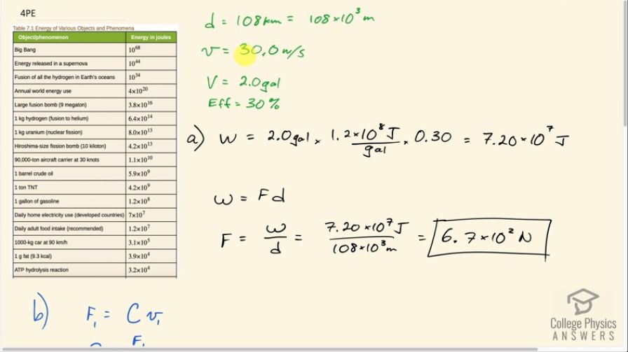 OpenStax College Physics, Chapter 7, Problem 4 (PE) video thumbnail