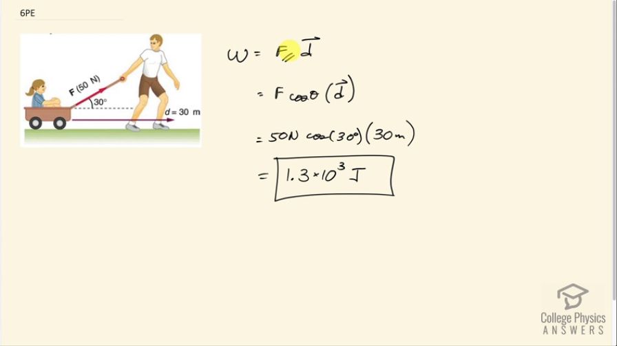 OpenStax College Physics, Chapter 7, Problem 6 (PE) video thumbnail