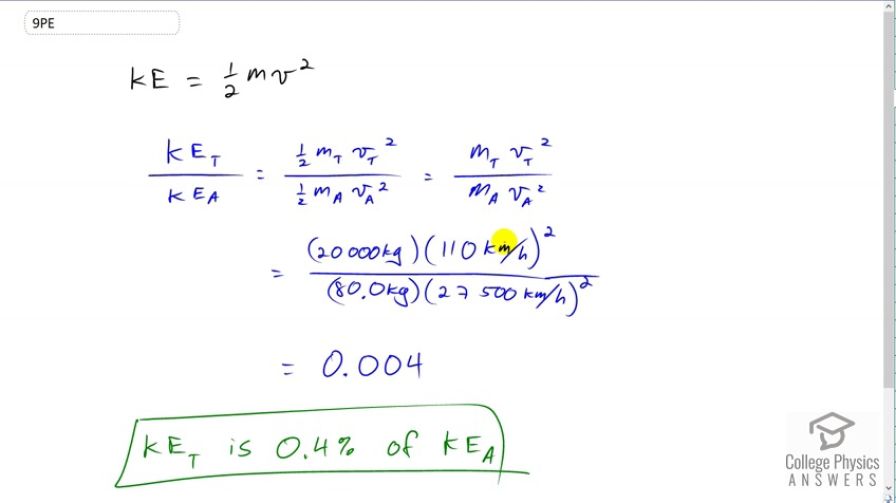 OpenStax College Physics, Chapter 7, Problem 9 (PE) video thumbnail