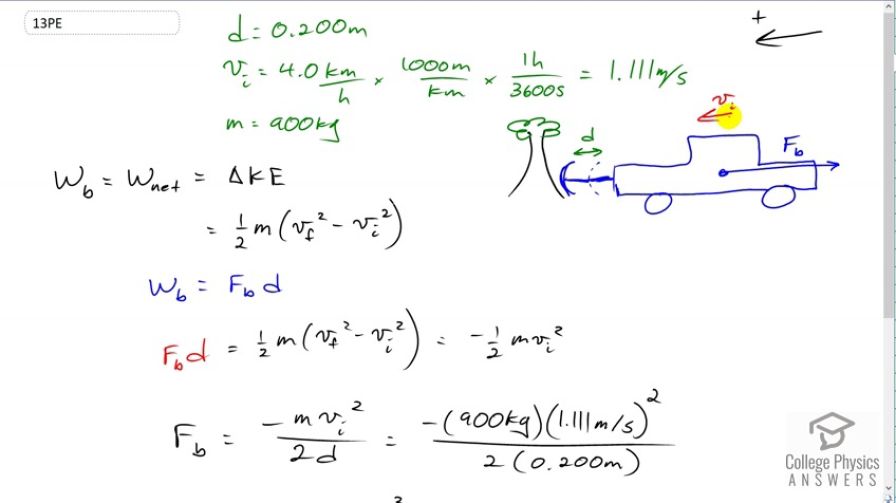 OpenStax College Physics, Chapter 7, Problem 13 (PE) video thumbnail