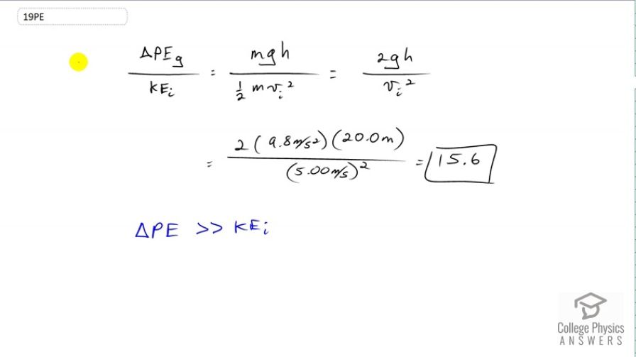 OpenStax College Physics, Chapter 7, Problem 19 (PE) video thumbnail