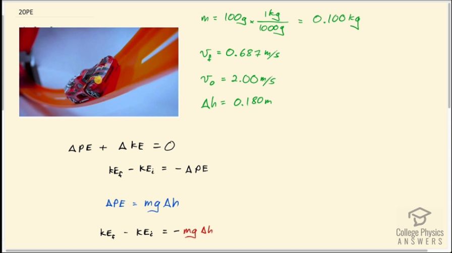 OpenStax College Physics, Chapter 7, Problem 20 (PE) video thumbnail