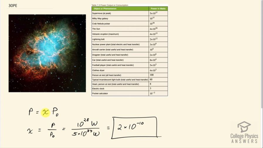 OpenStax College Physics, Chapter 7, Problem 30 (PE) video thumbnail