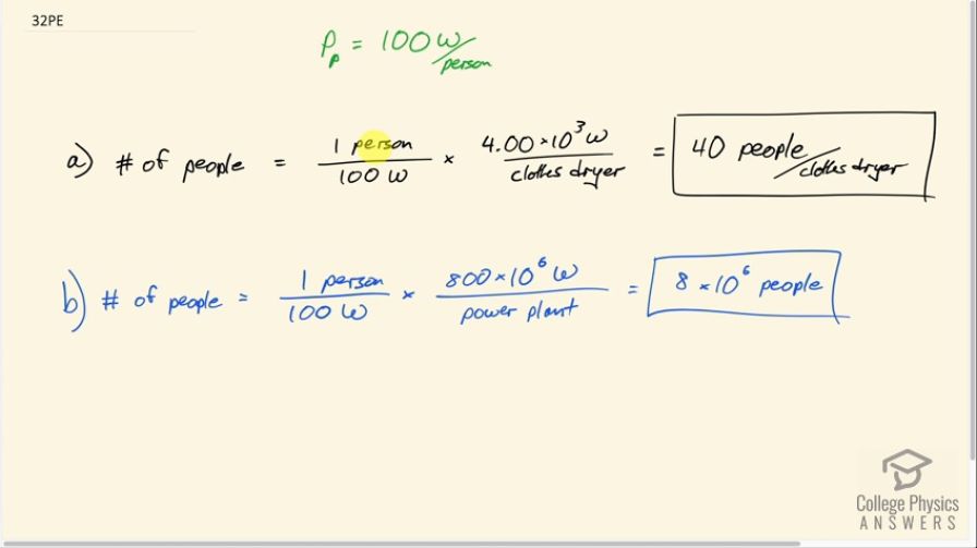 OpenStax College Physics, Chapter 7, Problem 32 (PE) video thumbnail