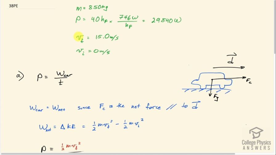 OpenStax College Physics, Chapter 7, Problem 38 (PE) video thumbnail