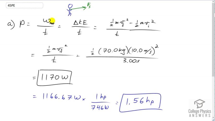 OpenStax College Physics, Chapter 7, Problem 45 (PE) video thumbnail