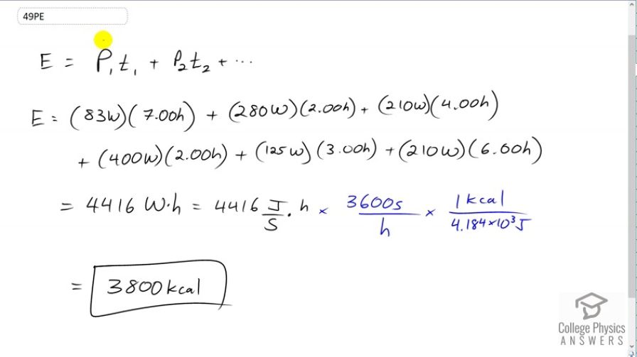 OpenStax College Physics, Chapter 7, Problem 49 (PE) video thumbnail