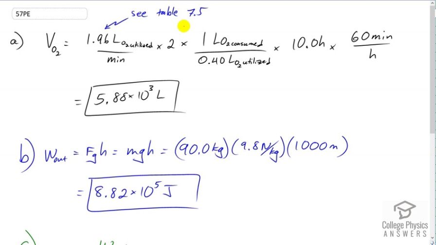 OpenStax College Physics, Chapter 7, Problem 57 (PE) video thumbnail