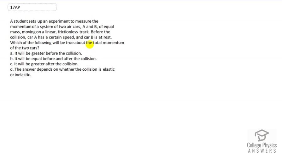 OpenStax College Physics, Chapter 8, Problem 17 (AP) video thumbnail