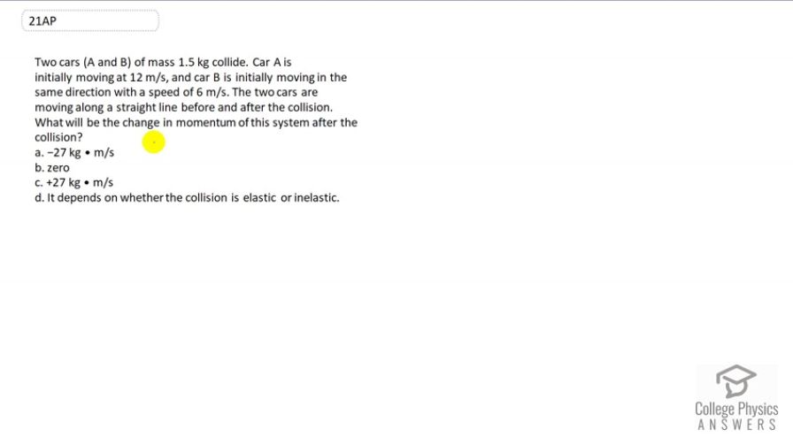 OpenStax College Physics, Chapter 8, Problem 21 (AP) video thumbnail