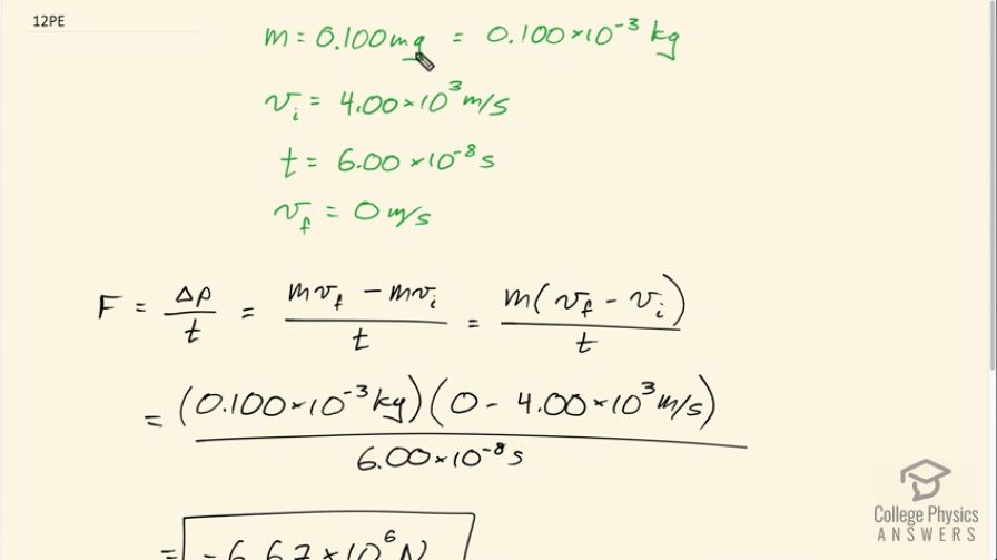 OpenStax College Physics, Chapter 8, Problem 12 (PE) video thumbnail