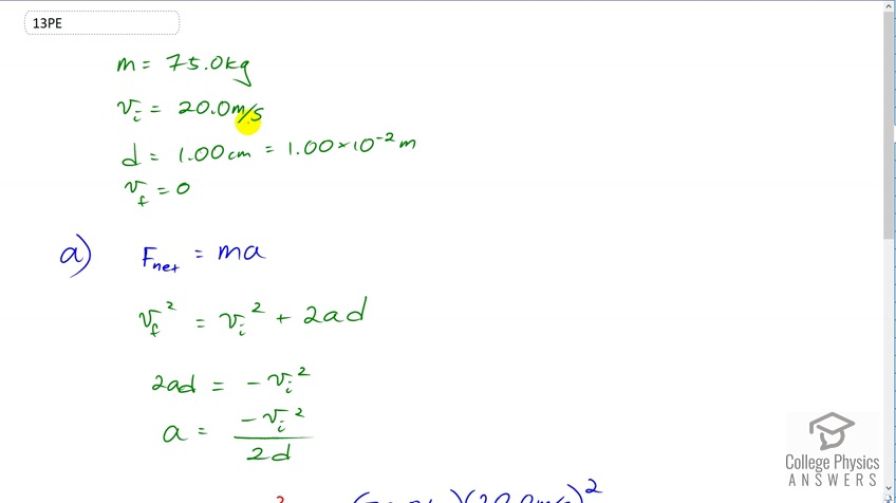 OpenStax College Physics, Chapter 8, Problem 13 (PE) video thumbnail