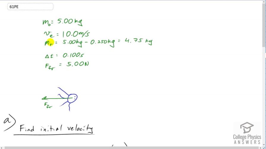 OpenStax College Physics, Chapter 8, Problem 61 (PE) video thumbnail