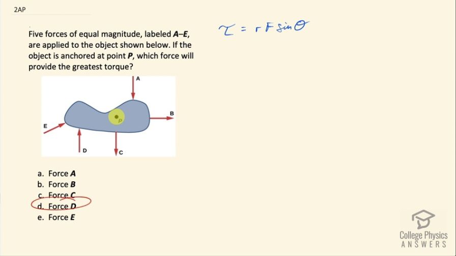OpenStax College Physics, Chapter 9, Problem 2 (AP) video thumbnail