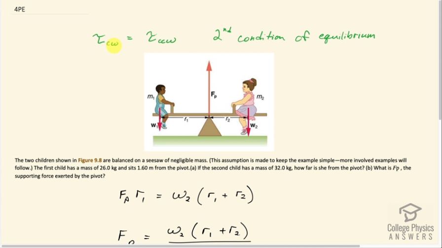 OpenStax College Physics, Chapter 9, Problem 4 (PE) video thumbnail