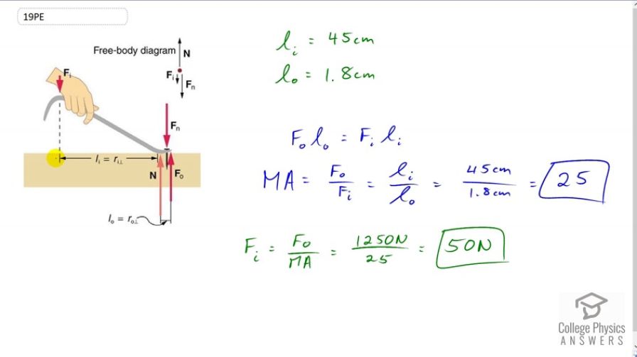 OpenStax College Physics, Chapter 9, Problem 19 (PE) video thumbnail