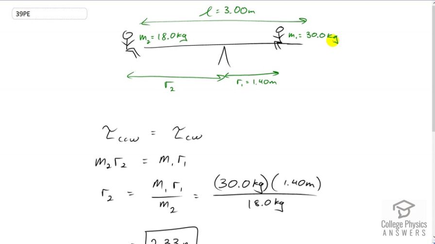 OpenStax College Physics, Chapter 9, Problem 39 (PE) video thumbnail