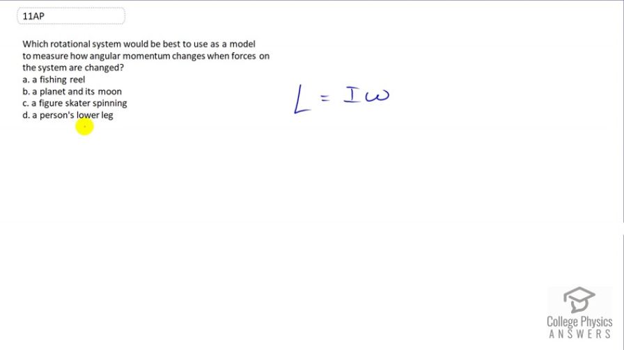 OpenStax College Physics, Chapter 10, Problem 11 (AP) video thumbnail