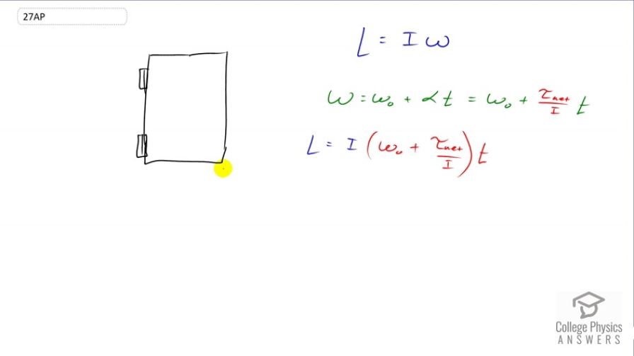 OpenStax College Physics, Chapter 10, Problem 27 (AP) video thumbnail
