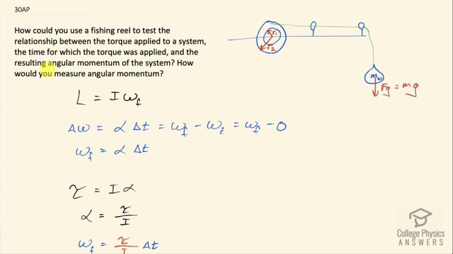 OpenStax College Physics, Chapter 10, Problem 30 (AP) video thumbnail