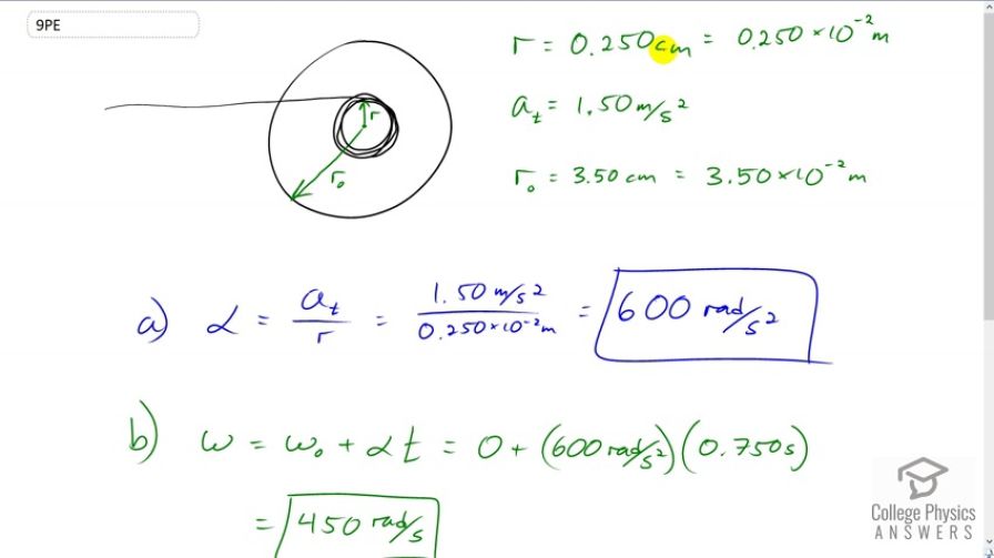 OpenStax College Physics, Chapter 10, Problem 9 (PE) video thumbnail